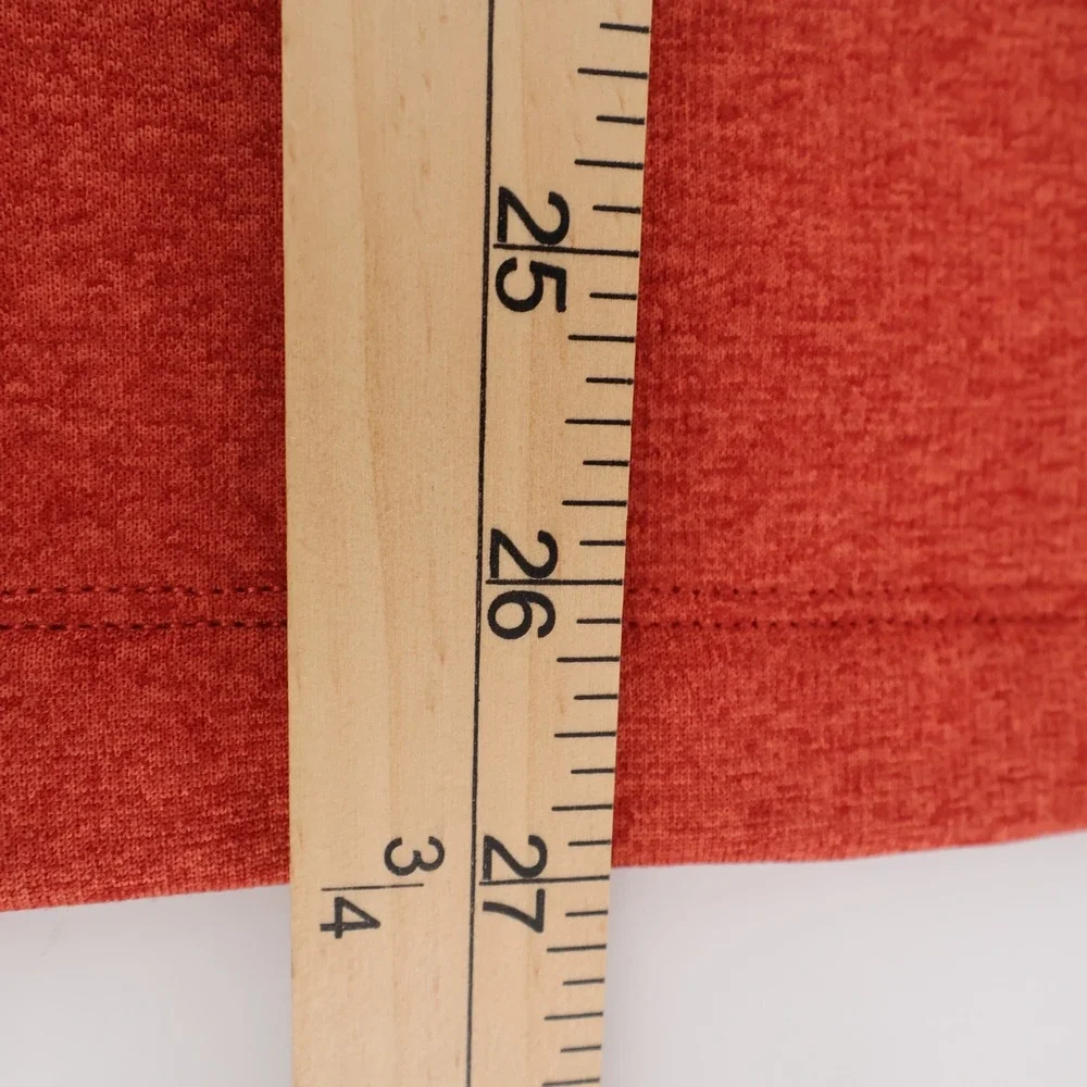 The North Face Canyonlands 1/4 Zip Fleece Shirt Orange Long Sleeve Mens L